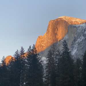 Yosemite Half Dome at Sunset